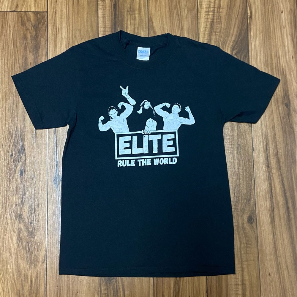 The Elite World Wrestling Tee Shirt New